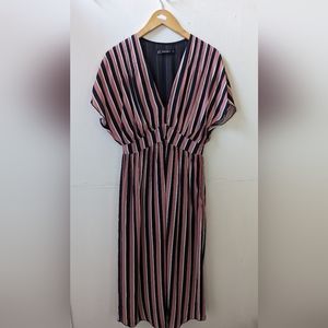 Stripped Dress - Small- Zara